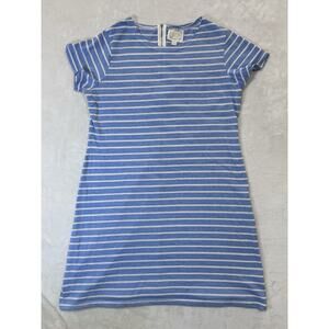 Sail to Sable STS Women’s Stripe Short Sleeve Mini Dress Blue White XL EUC